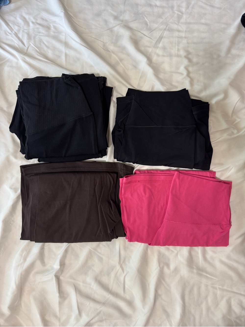 Aerie Women's Flare Leggings Bundle - Black, Brown, Pink